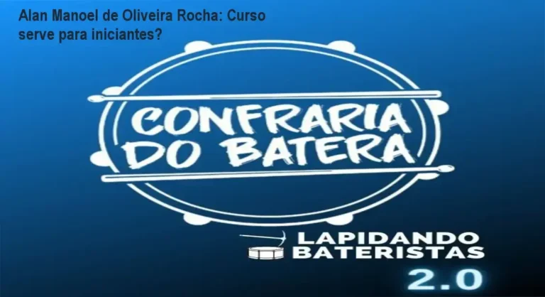Alan Manoel de Oliveira Rocha, criador do curso Lapidando Bateristas 2.0, ensinando técnicas de bateria para iniciantes