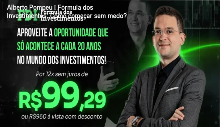 Alberto Pompeu apresentando o curso Fórmula dos Investimentos para iniciantes