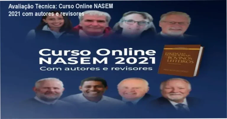 Guia explicativo sobre o produto digital Curso Online NASEM 2021 com autores e revisores