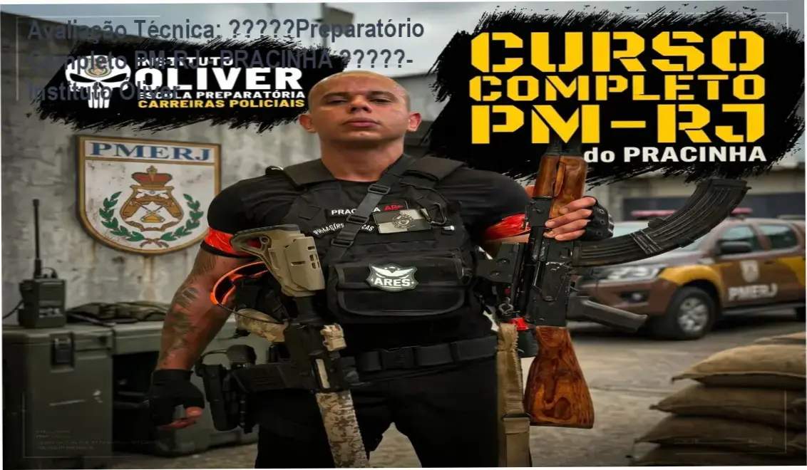 Guia explicativo sobre o produto digital 👮‍♂️Preparatório Completo PM-RJ - PRACINHA 👮‍♂️- Instituto Óliver