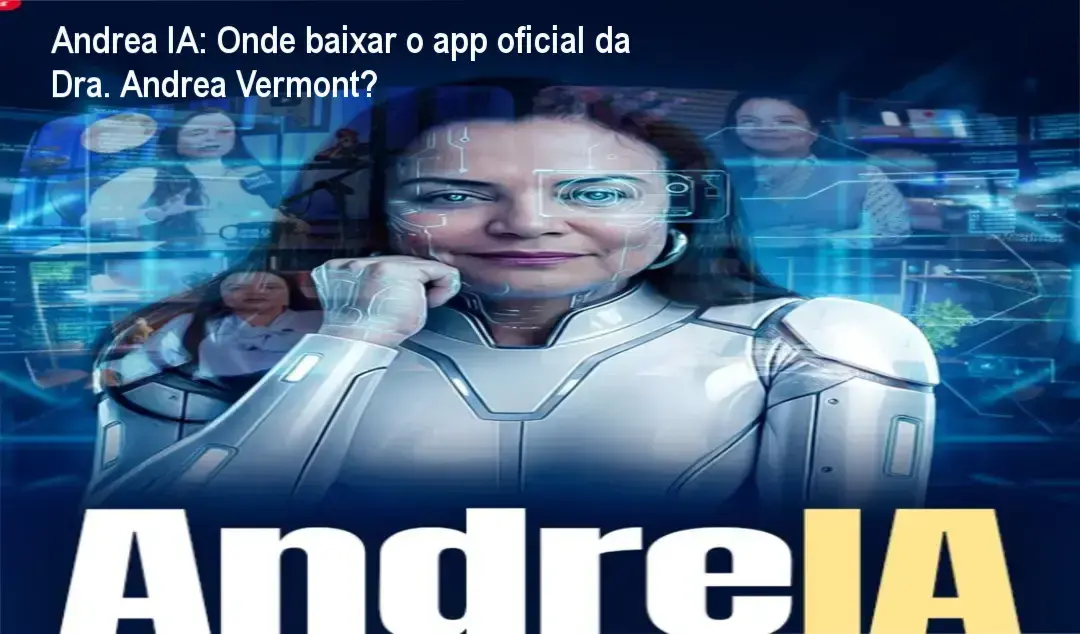 Captura de tela do aplicativo Andrea IA da Dra. Andrea Vermont em smartphone