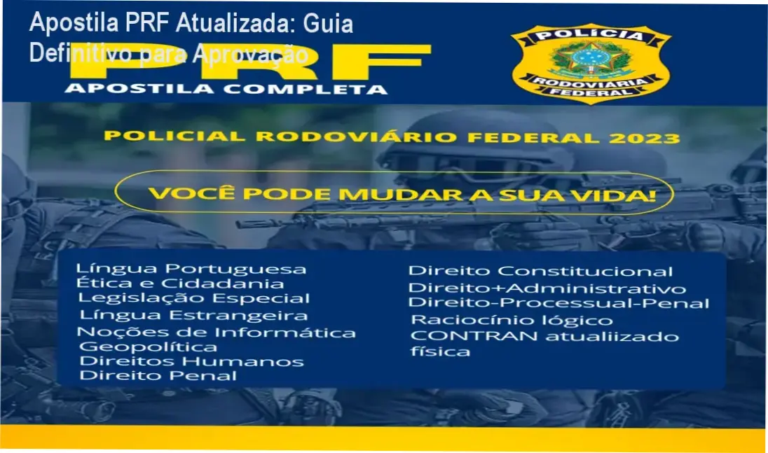 Apostila PRF Atualizada Alison More para candidatos à PRF