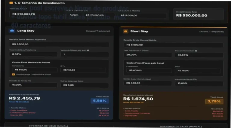 Assinatura Análise Yield: Inteligência de Mercado por G&H Partners - Curadoria de dados e interface do portal