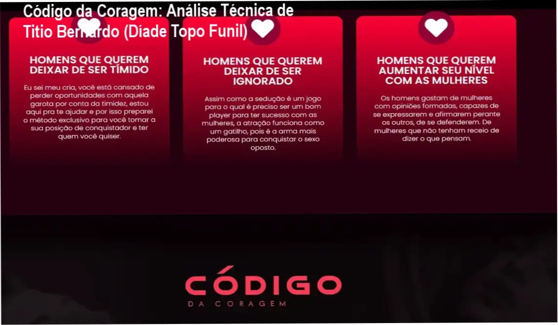 Código da Coragem Titio Bernardo - Bastidores e metodologia explorada no curso de inteligência emocional