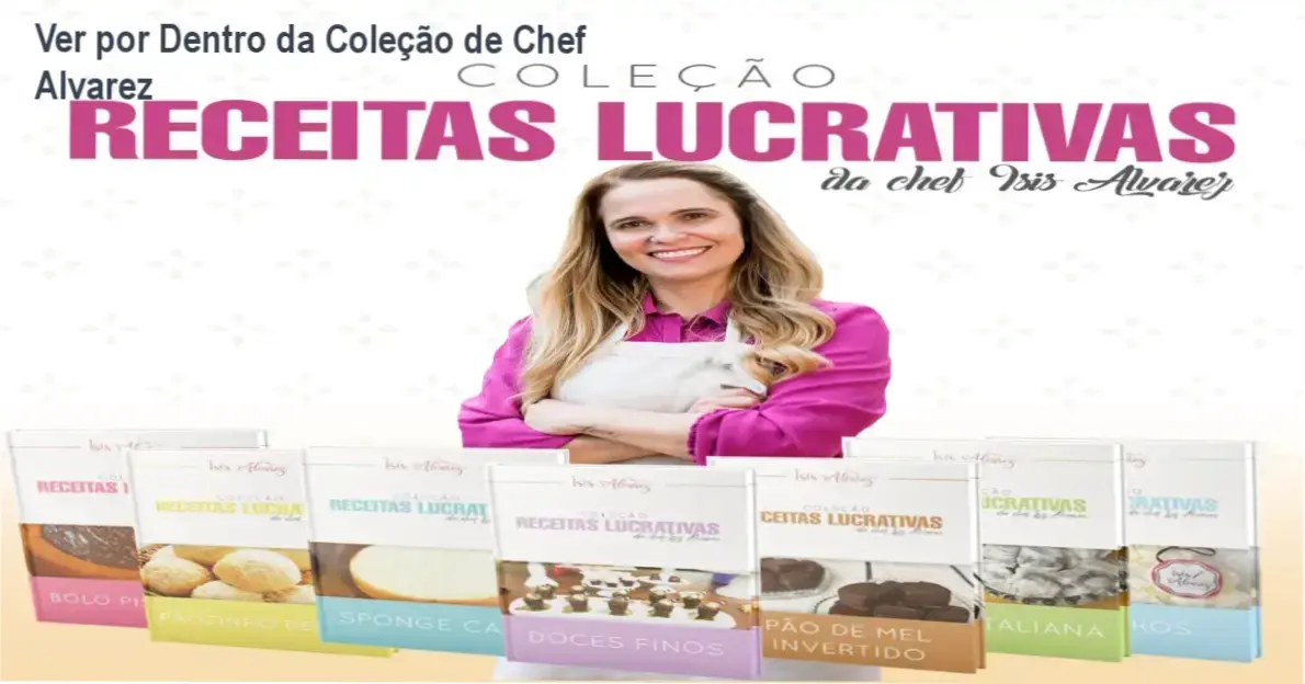Chef Isis Alvarez contando os segredos das apostilas comestíveis de confeitaria profissional