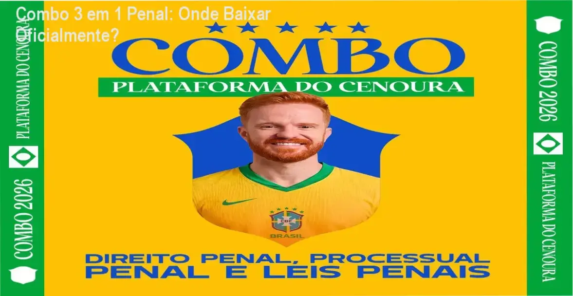 Imagem ilustrando o acesso oficial ao Combo 3 em 1 Penal com QR Code