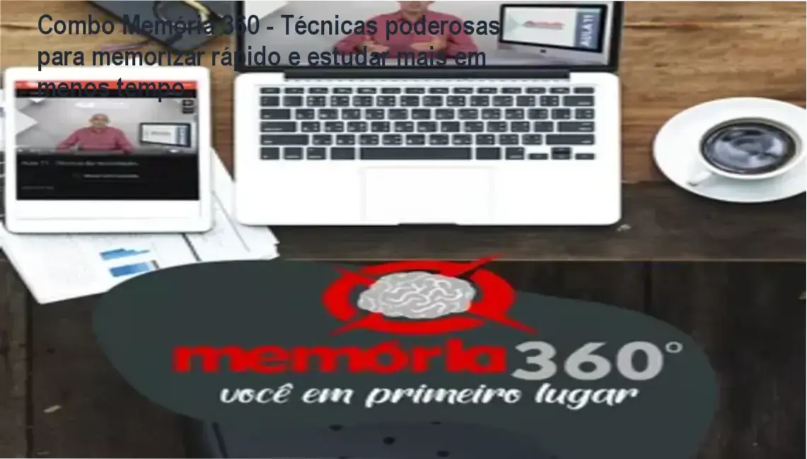 Combo Memória 360 por Renato Alves - Técnicas de memorização e leitura dinâmica para estudar mais eficientemente