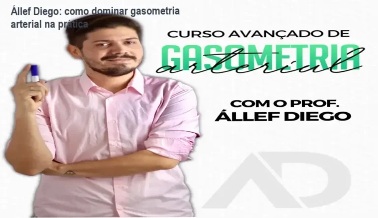 Curso Avançado de Gasometria Arterial Állef Diego Bonfim de Andrade bastidores e visão interna do conteúdo