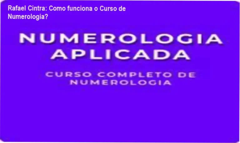 Curso de Formação de Numerologia Rafael Cintra bastidores e funcionamento interno