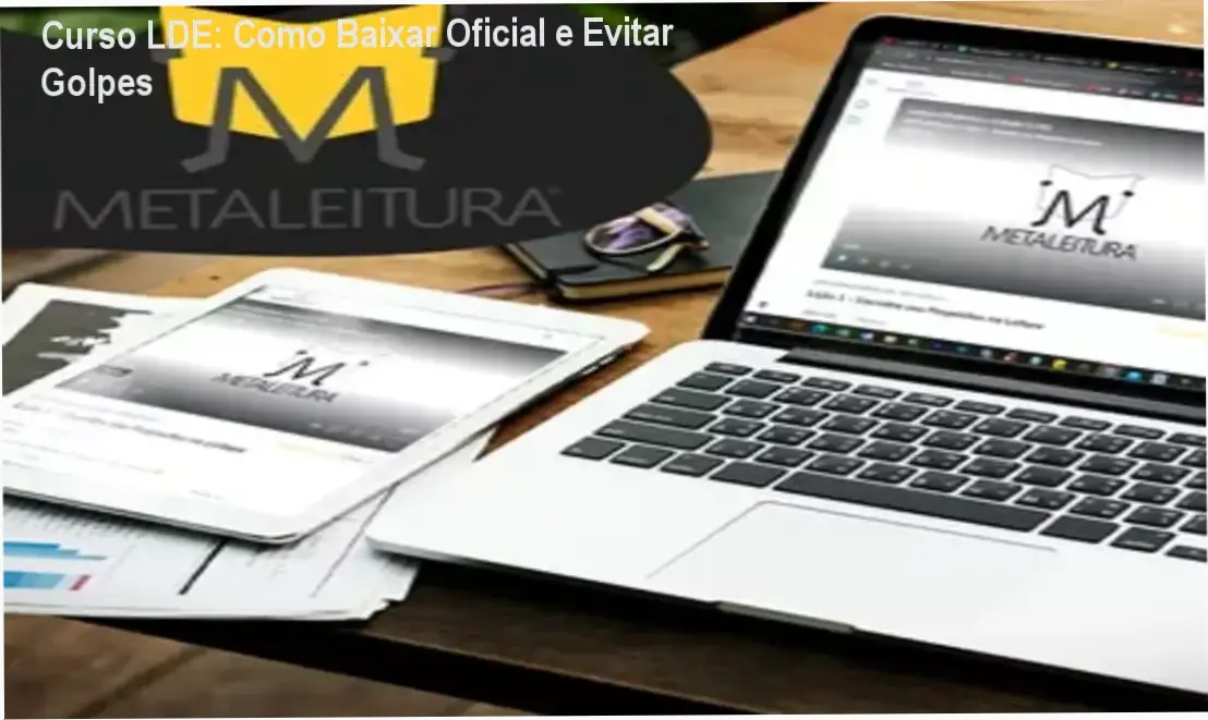Capa do Curso LDE mostrando técnicas de leitura dinâmica e metaleitura