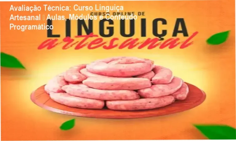 Curso Linguiça Artesanal – MR Virtus: módulos de aulas e conteúdo programático
