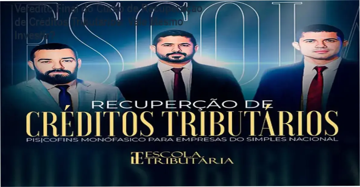 Curso online de recuperação de créditos tributários PIS/COFINS monofásico para empresas do Simples Nacional