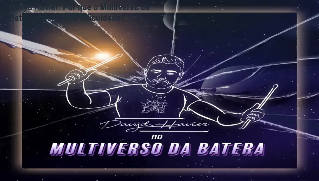 Davyd Havier apresentando a metodologia simplificada do curso Multiverso da Batera