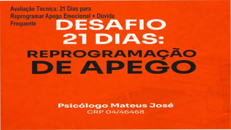 Desafio 21 Dias: Reprogramação de Apego + 3 fases do curso
