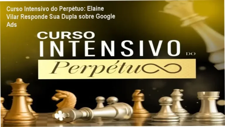 Elaine Santana Vilar ensinando estratégias de Google Ads no Curso Intensivo do Perpétuo