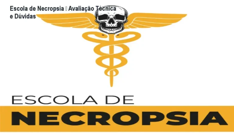 Tela do curso Escola de Necropsia mostrando módulos e certificado digital