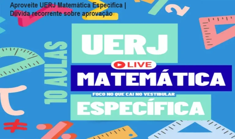 Capa com logotipo do Espaço de Alto Rendimento e título 'UERJ Matemática Específica – Rota da Aprovação'