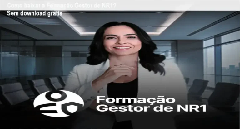Formação Gestor de NR1 de Izabella Camargo com acesso ao download oficial no site