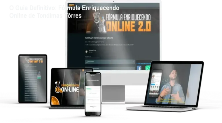 Fórmula Enriquecendo Online - Tondimas Tôrres revelando bastidores, funcionamento e experiência do aluno