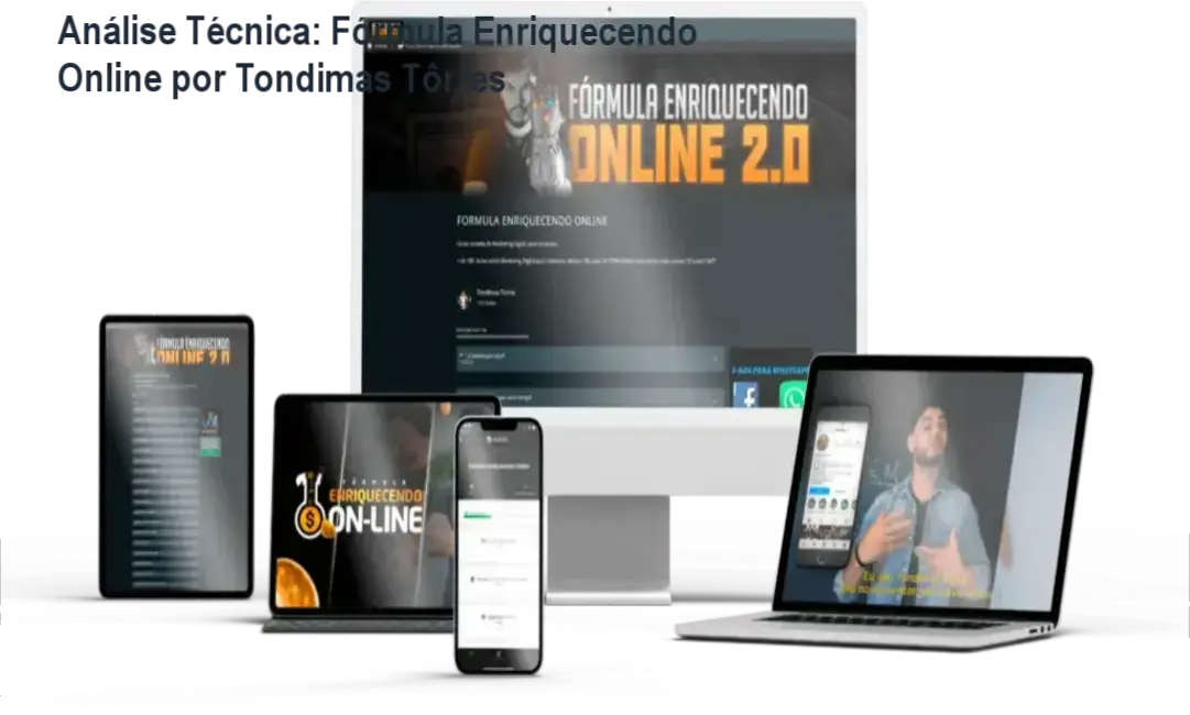 Plataforma Online do Curso Fórmula Enriquecendo com Tondimas Tôrres