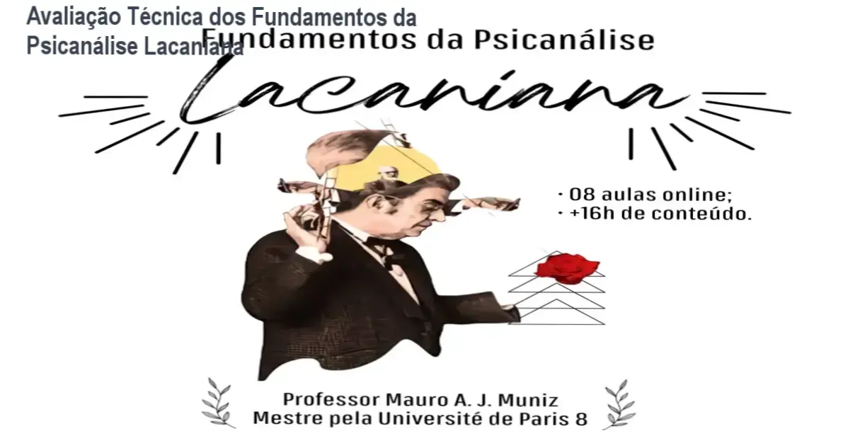 Diagrama de estruturação de conceitos da Psicanálise Lacaniana utilizado no curso