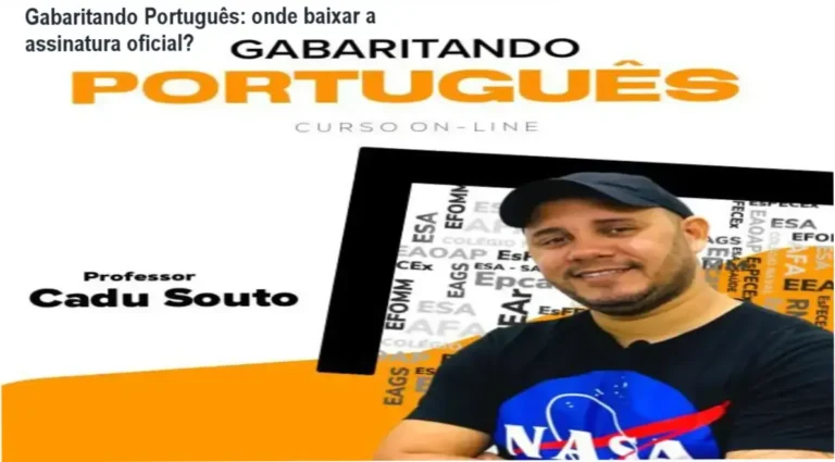 Tela da plataforma Hotmart mostrando o curso Gabaritando Português para download oficial