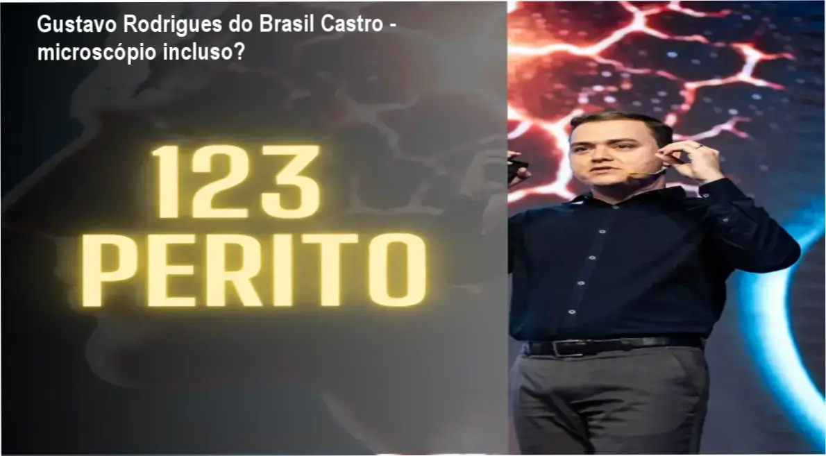 Gustavo Rodrigues do Brasil Castro apresentando o microscópio digital incluso no curso 123 Perito - Perícia Grafotécnica