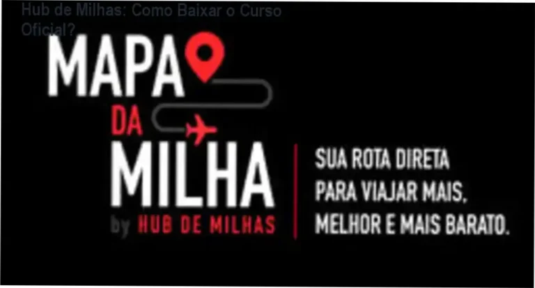 Captura de tela mostrando a página de download oficial do Hub de Milhas