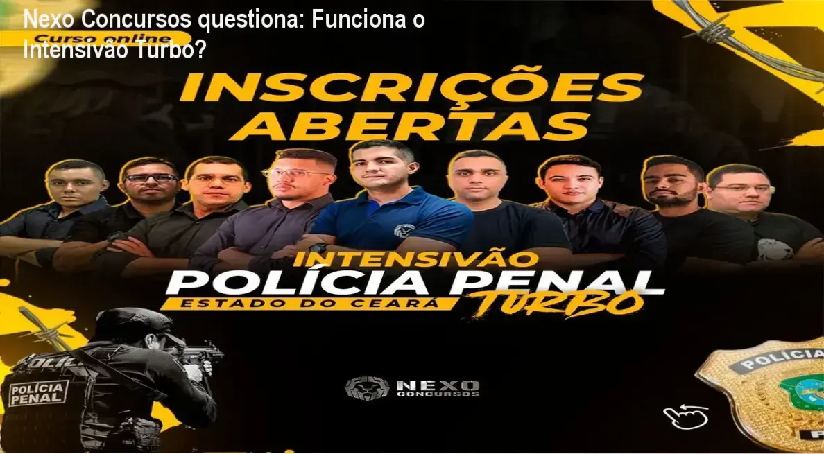 INTENSIVÃO TURBO POLÍCIA PENAL DO CEARÁ Nexo Concursos bastidores funcionamento visão interna