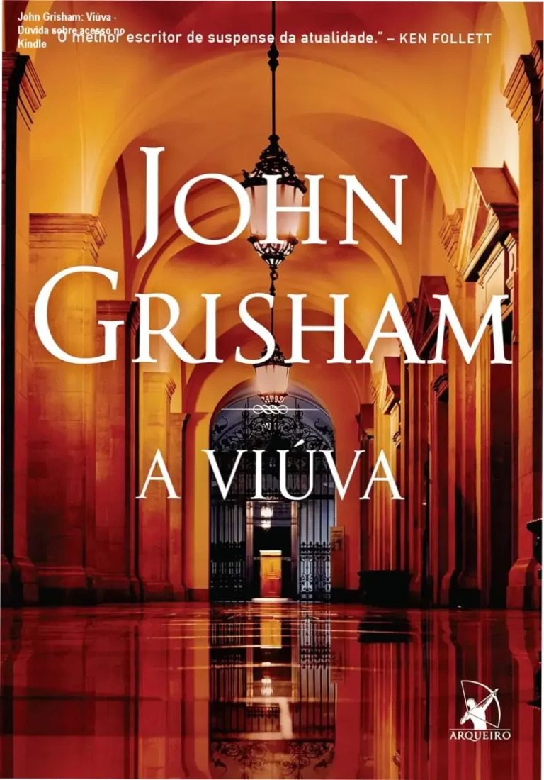 Capa do livro A Viúva de John Grisham com destaque para o título e a autora