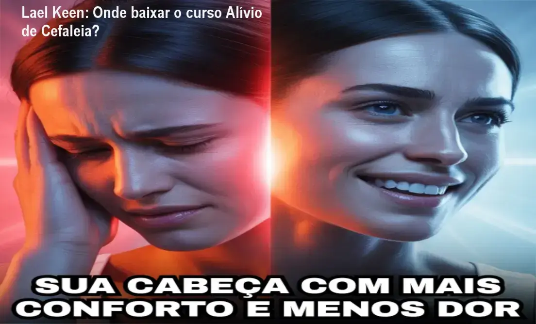 Tela do curso Alívio de Dores de Cabeça de Lael Keen mostrando módulos e acesso online
