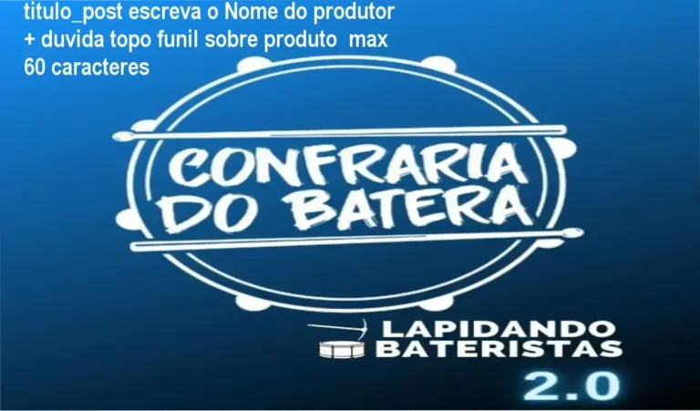 Curso Lapidando Bateristas 2.0 de Alan Rocha: análise detalhada e experiência exclusiva do aluno