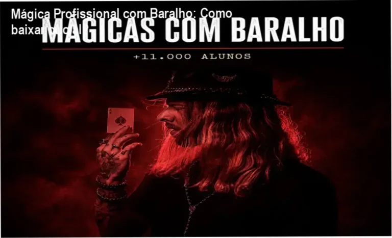 Imagem promocional do curso Mágica Profissional com Baralho + Objetos de Felipe Barbieri