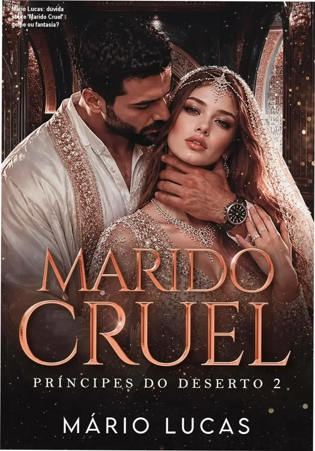 Capa do eBook 'Marido Cruel' de Mário Lucas com título em destaque e design de romance inter-racial