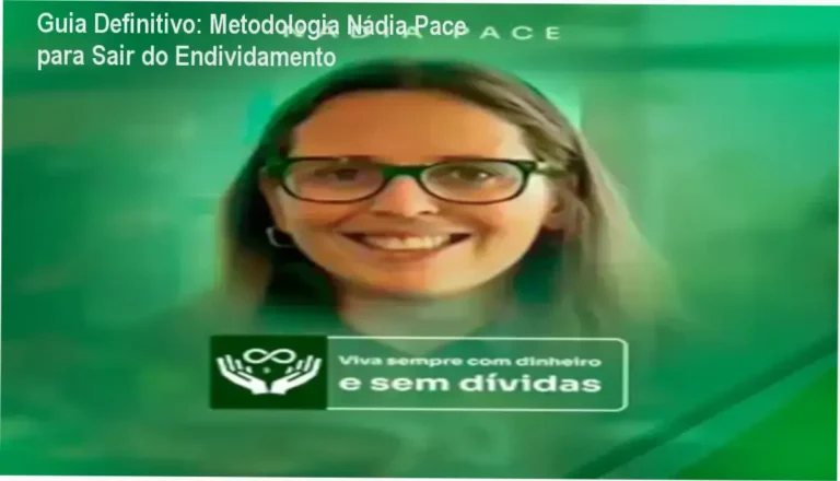 Capa digital do curso Metodologia Nádia Pace com destaque para estratégias de renegociação de dívidas e organização financeira.