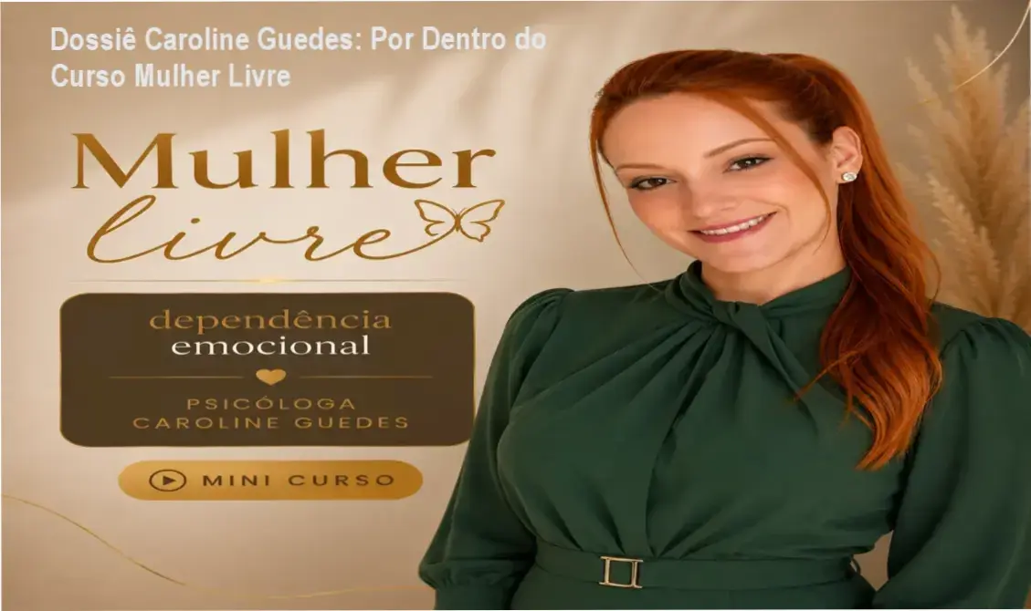 Mulher Livre Dependência Emocional por Caroline Guedes - bastidores e funcionalidades do mini curso