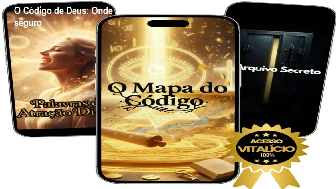 Página de download oficial do curso O Código de Deus, mostrando acesso seguro ao conteúdo vitalício