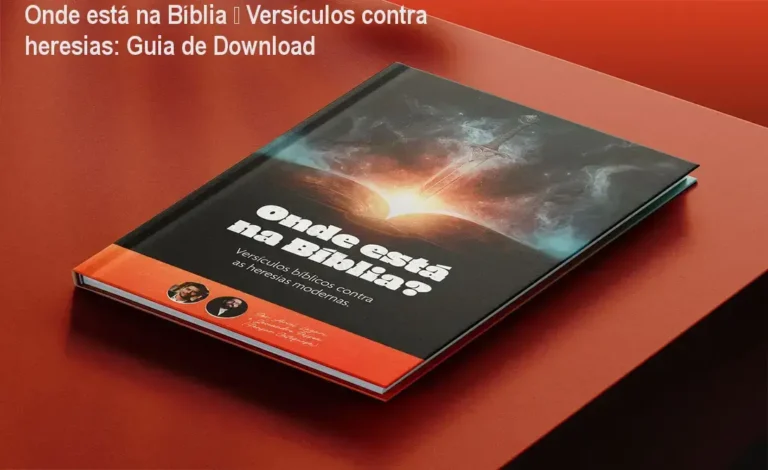 Capa do eBook Onde está na Bíblia mostrando versículos contra heresias modernas