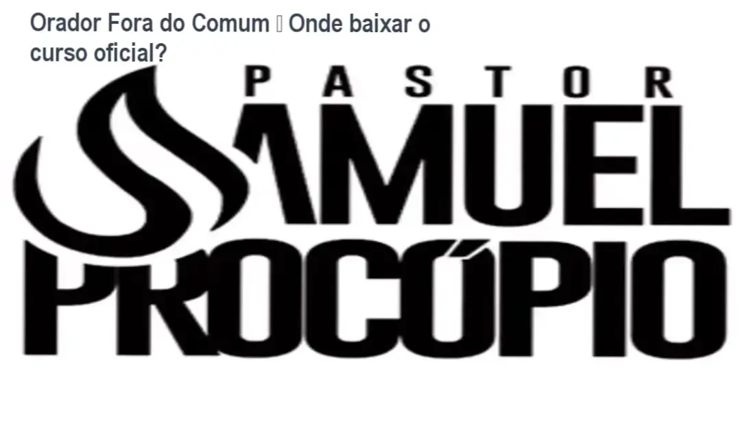 Tela mostrando o acesso ao curso Orador Fora do Comum na página oficial de download