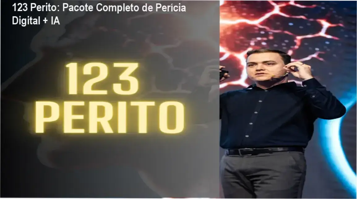 Pessoa usando microscópio digital para análise de documentos juridicos em curso de pericia