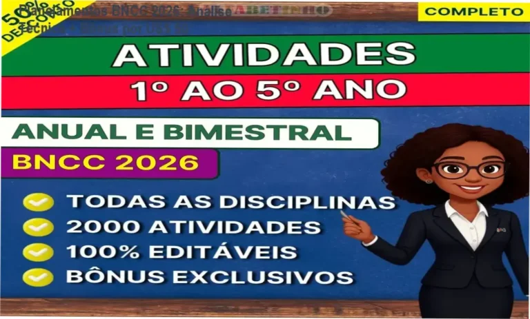 Plano de Aula BNCC 2026 com destaque para o diferencial metodológico