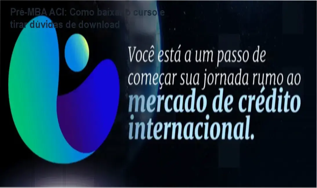 Tela mostrando acesso ao curso Pré-MBA ACI na plataforma oficial