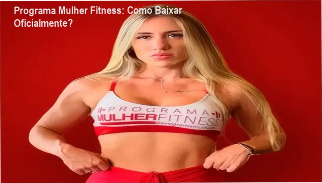 Tela do aplicativo Programa Mulher Fitness mostrando treinos e plano alimentar