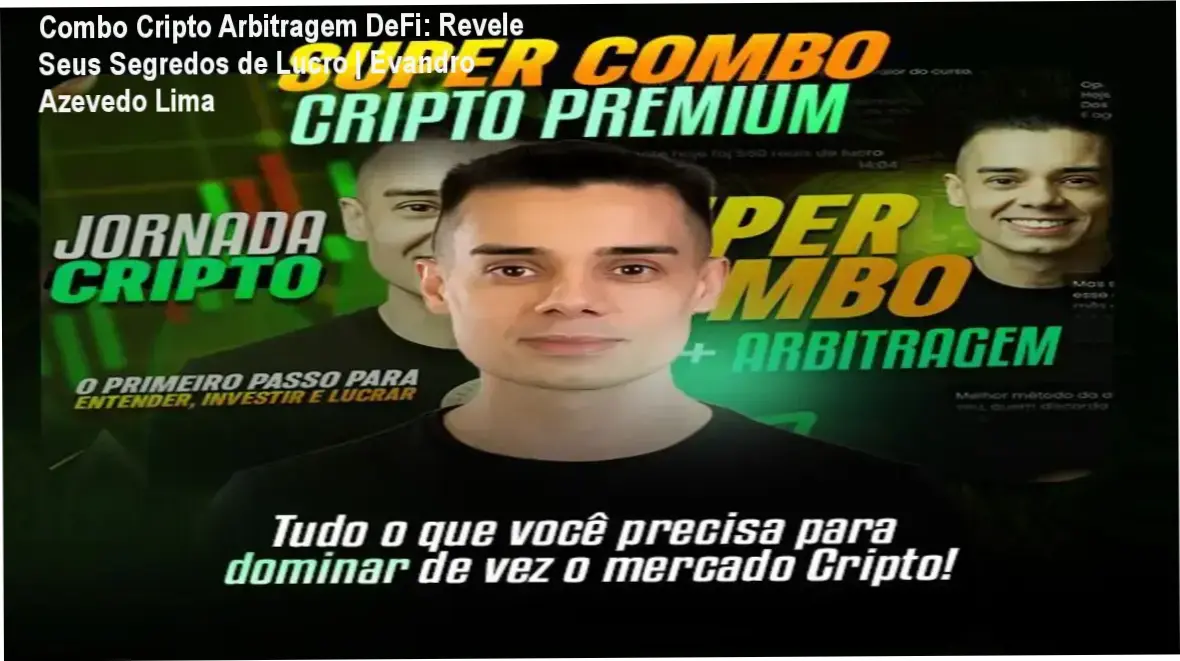 Evandro Azevedo Lima demonstrando estratégias de arbitragem e DeFi em cursos exclusivos