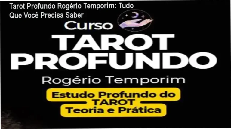 Tarot Profundo Rogério Temporim - Interior do curso com conteúdo exclusivo e garantias técnicas
