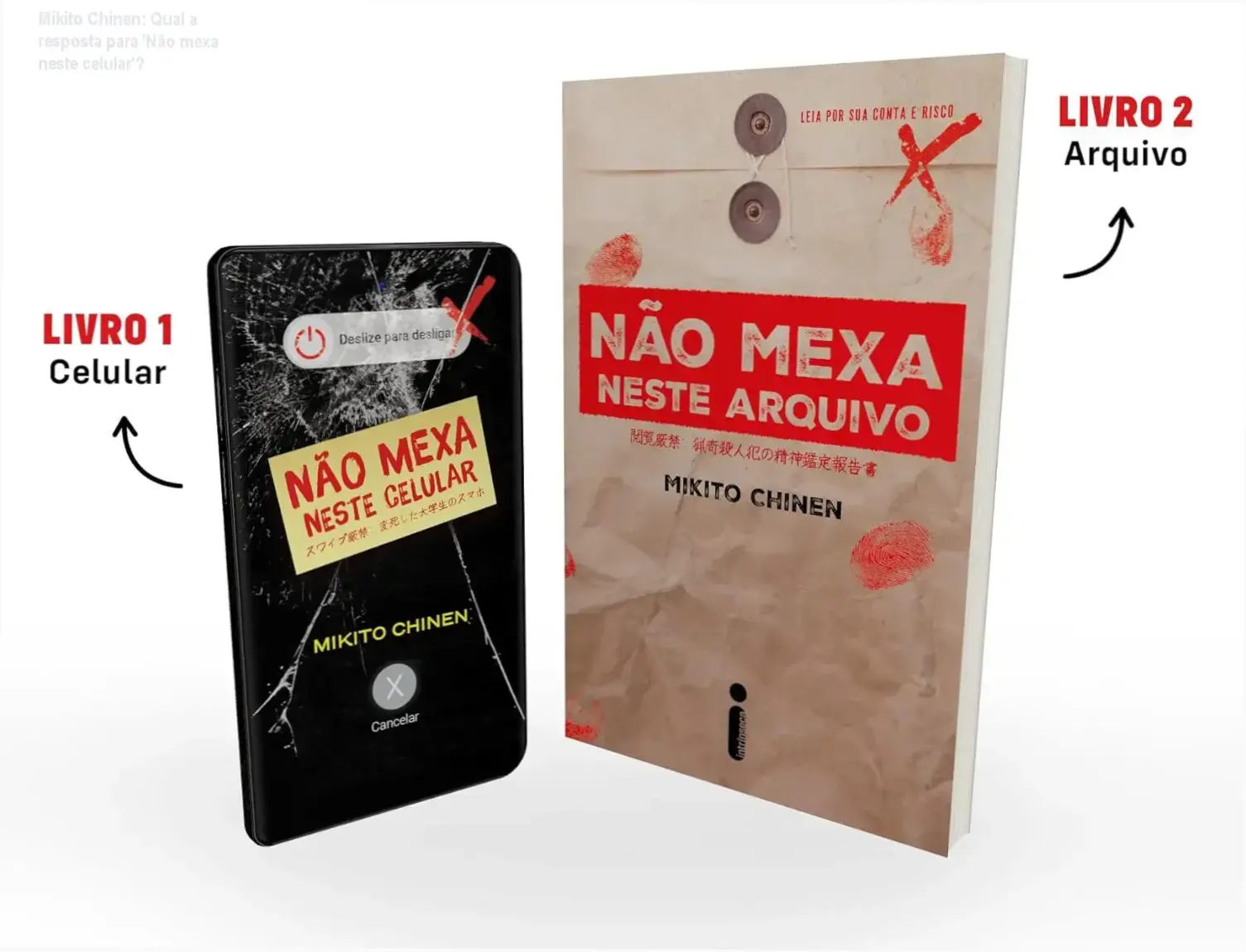 Porta-voz segurando um celular com olhar assustado
