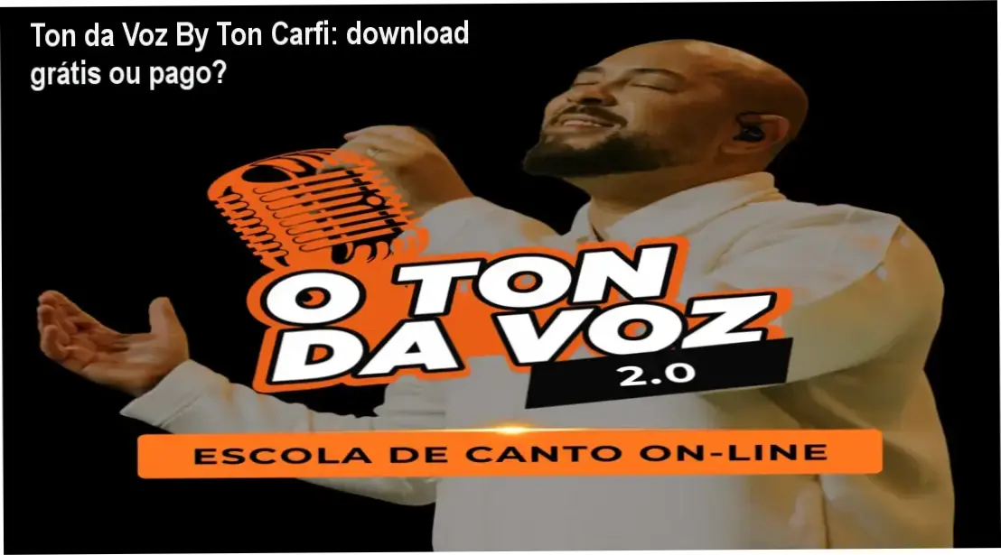 Imagem mostrando aulas de técnica vocal do curso Ton da Voz By Ton Carfi com o professor Ton Carfi