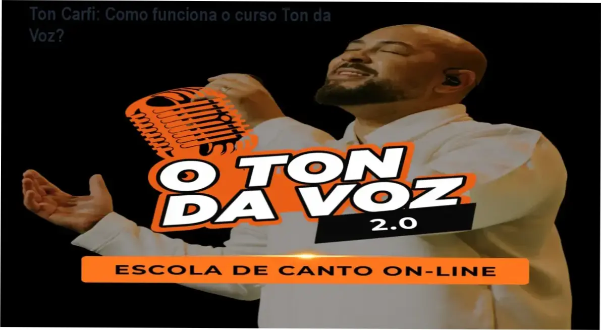 Ton da Voz By Ton Carfi bastidores e funcionamento interno da plataforma de canto online