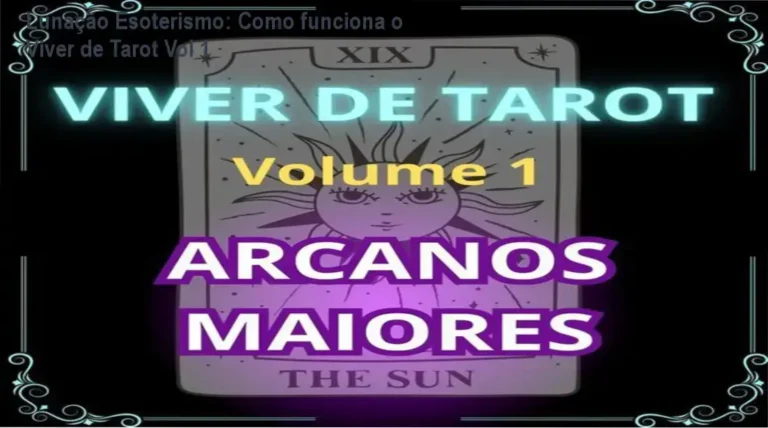 Viver de Tarot Volume 1 Lunação Esoterismo bastidores e visão interna do curso