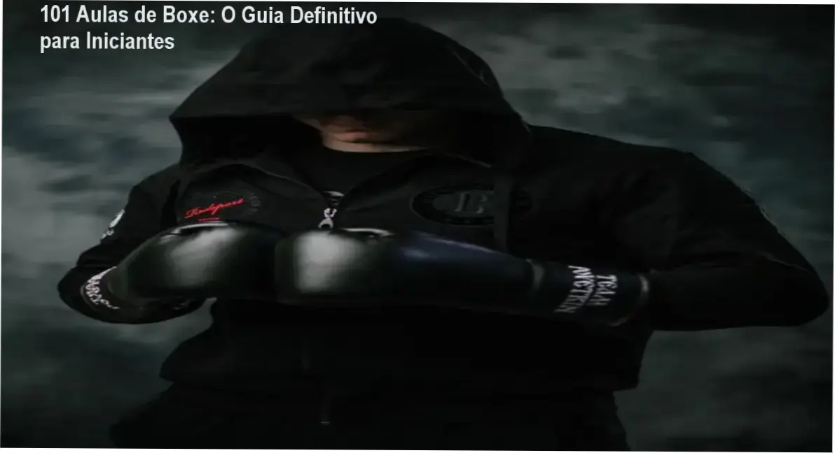 Ilustração do curso 101 Aulas de Boxe mostrando técnicas de golpe e footwork